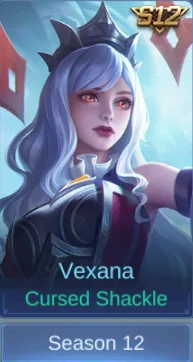 Cursed Shackle Vexana skin card in-game