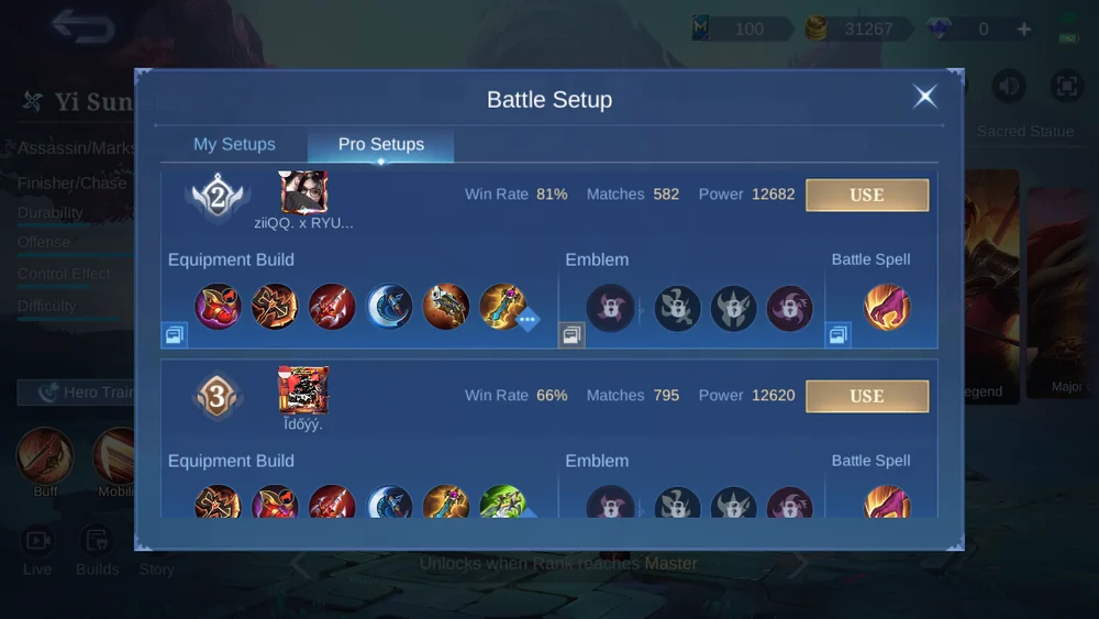 Yi Sun-shin in-game Pro Setup snapshot 2