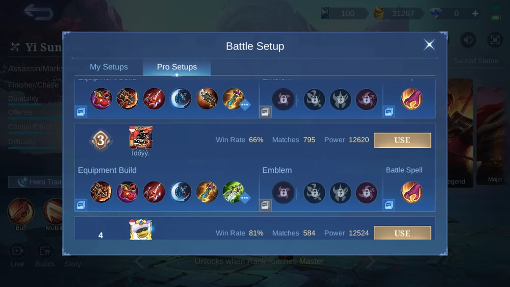 Yi Sun-shin in-game Pro Setup snapshot 3