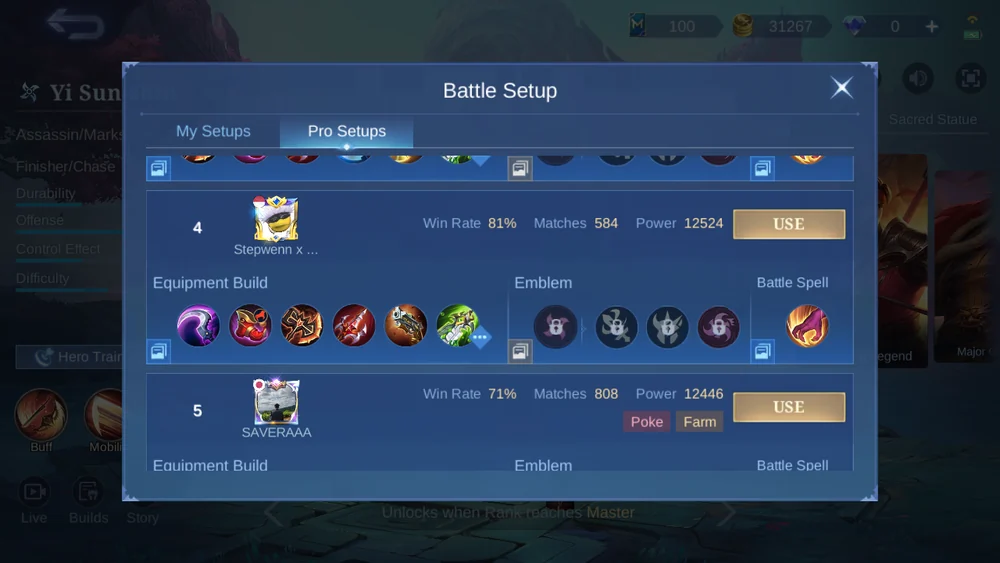 Yi Sun-shin in-game Pro Setup snapshot 4