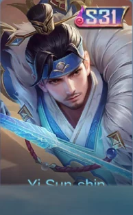 Surging Torrent Yi Sun-shin skin card in-game