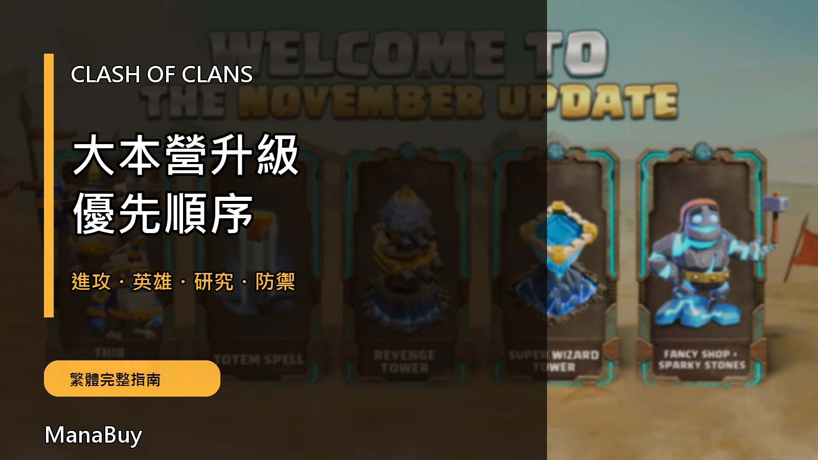 Clash of Clans 大本營升級優先順序：進攻、英雄與防禦完整指南