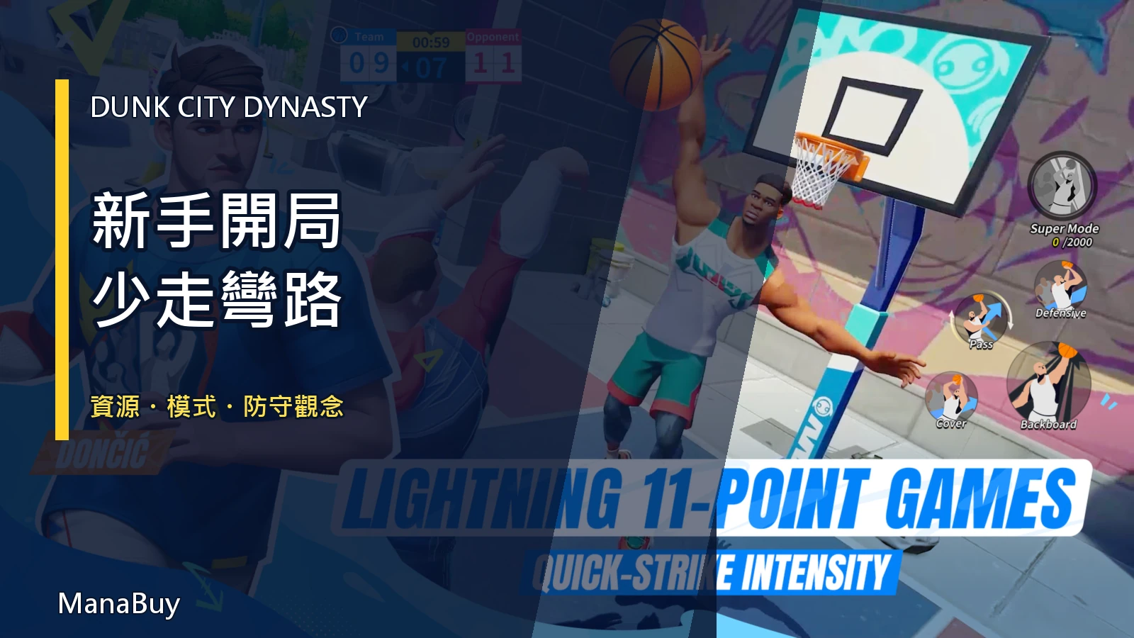 Dunk City Dynasty 新手指南：開局養成、模式與防守重點