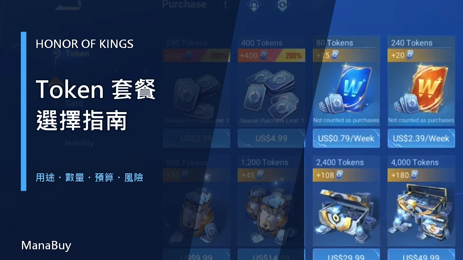 《王者榮耀》Token 套餐怎麼選？用途、數量與預算指南