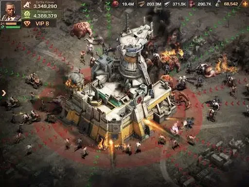 State of Survival 實際基地遭感染者圍攻的戰鬥畫面與兵力介面