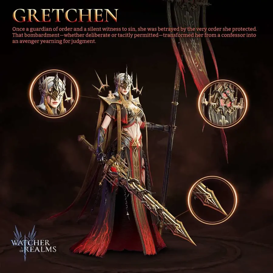 Watcher of Realms Gretchen 母文中的英雄宣傳圖