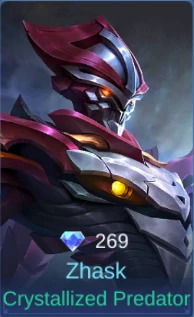 Zhask Crystallized Predator skin card