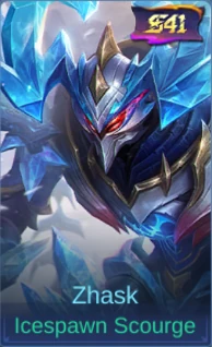 Zhask Icespawn Scourge skin card