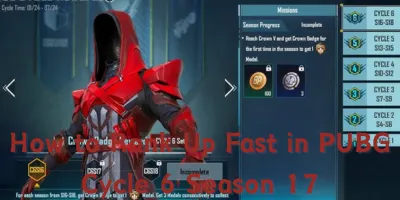 How to Rank Up Fast in PUBG Cycle 6 Season 17 (C6S17)