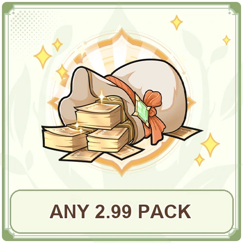 Qualsiasi pacchetto da 2.99
