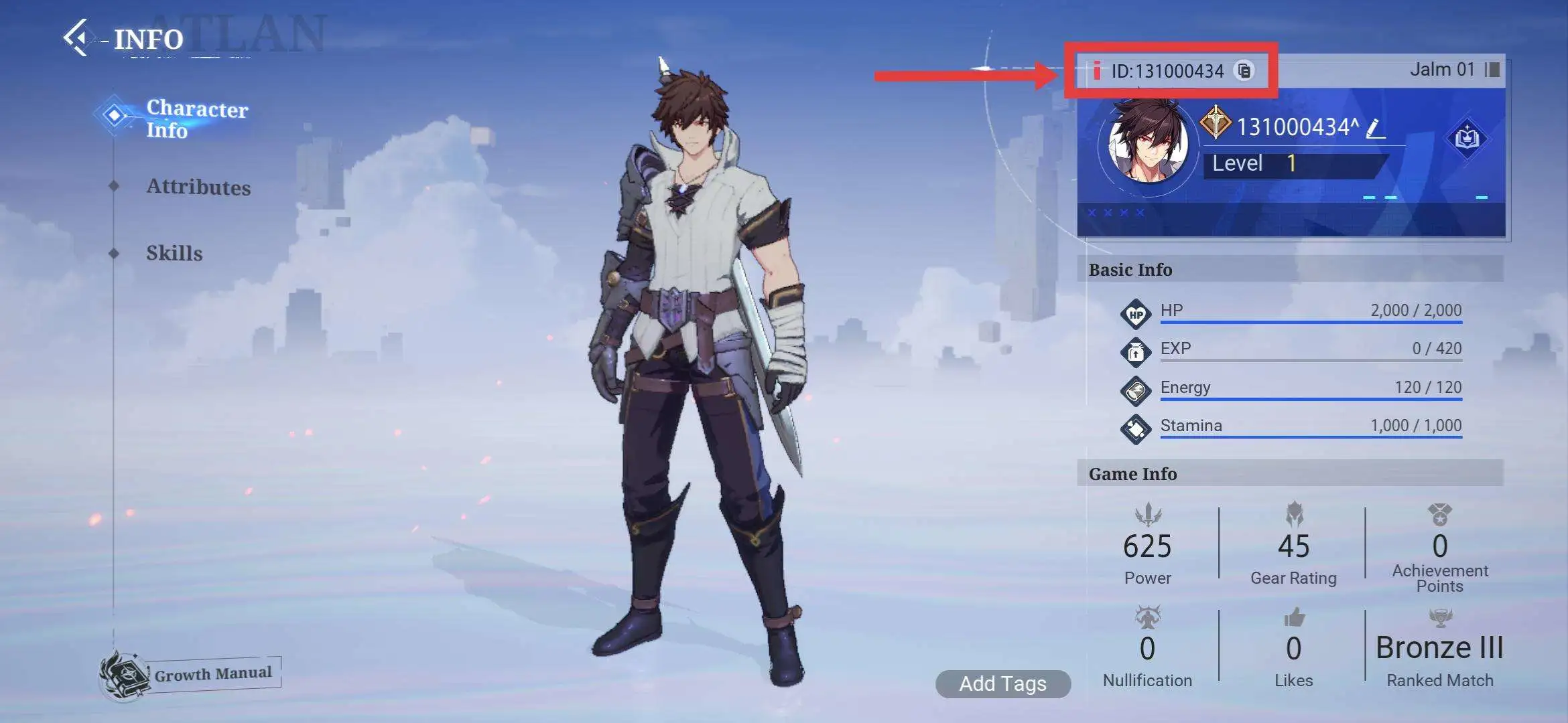 Crystal of Atlan ID interface
