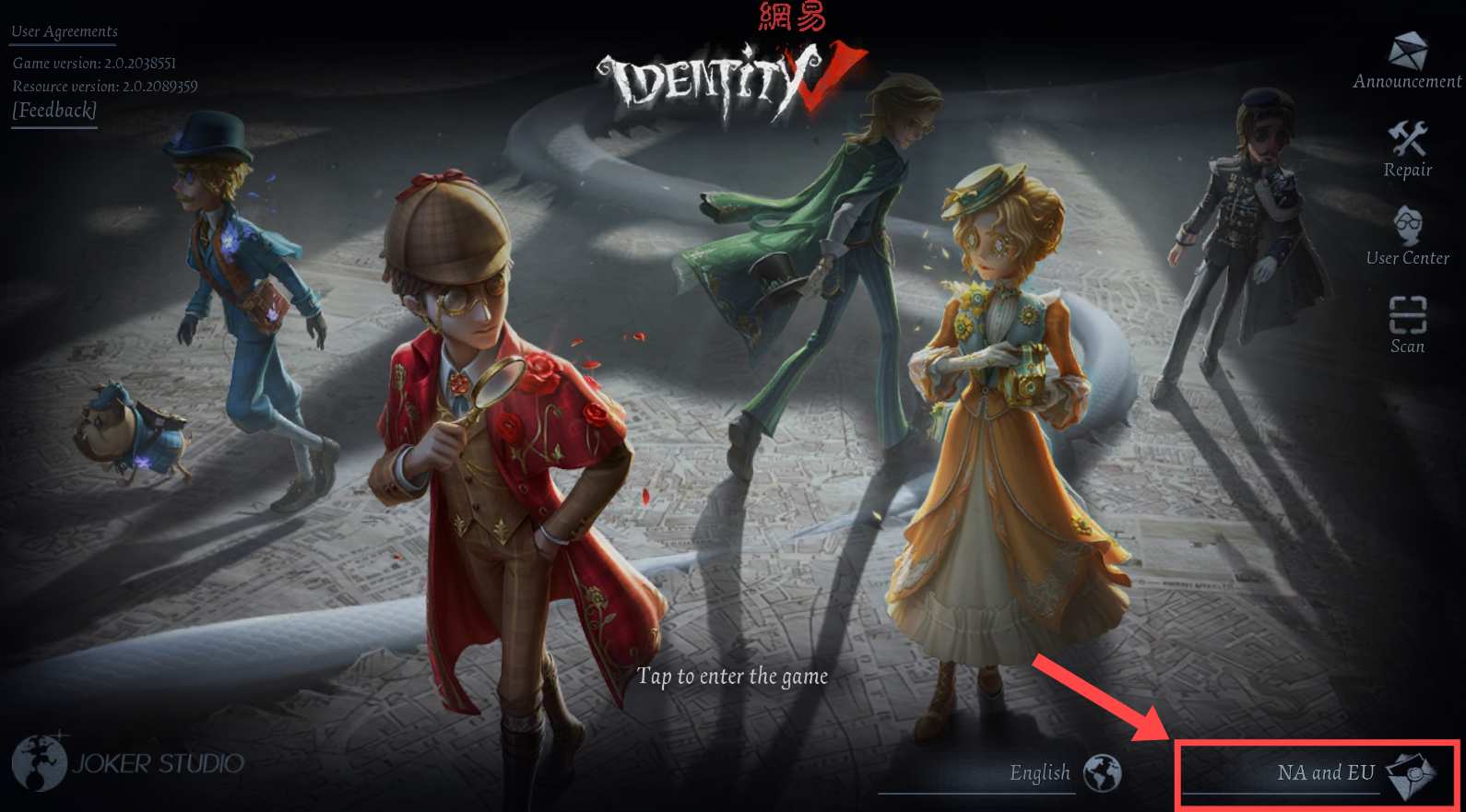 Login to Identity V