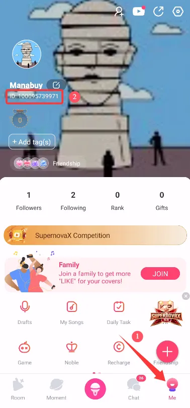 StarMakerプロフィール